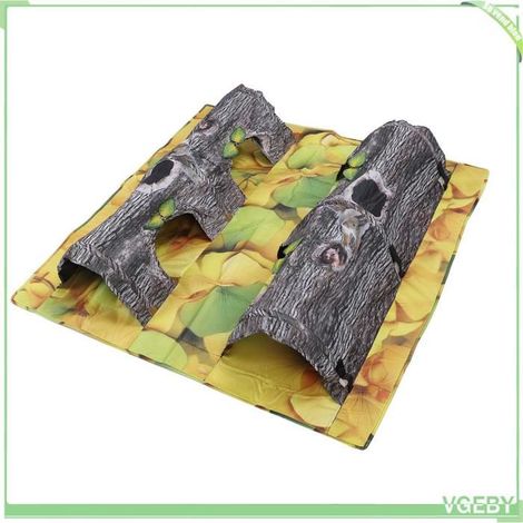 Jouet Tunnel pour chat - FAFEICY - Tunnel double entrée - Pliable - 117x118 cm - Tapis rembourré (1/5)