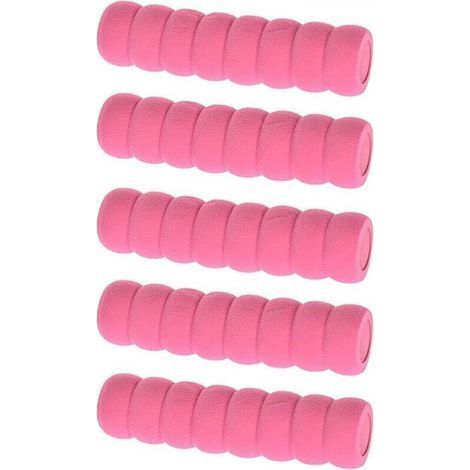 Lot de 5 housses de protection en mousse souple pour poignée de porte,Antistatique et anticollision,Rose (1/4)