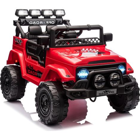 HAUSPROFI Voiture Électrique Enfant 12V avec Télécommande 2,4G, Voiture Enfant Électrique Véhicule Électrique Enfant 3 Vitesses 3-6 km/h Phares LED Musique Klaxon 2 Modes de Conduite pour Enfants 3-8 (1/5)