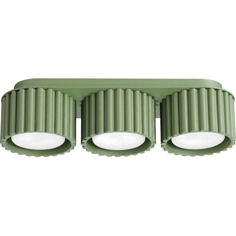 Plafones AURA salvia aluminio 3xGx53 32.5cm Sollux (1/2)