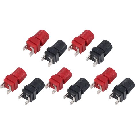 Kit de 5 connecteurs de bornier à vis carré pour machines et équipements, accessoire de câblage électrique robuste, ensemble complet de fixation. (1/5)