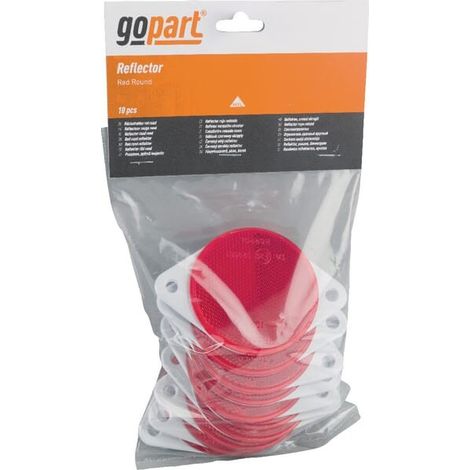Catadioptre rond rouge diamètre 75mm à visser GOPART LA75018 (1/3)