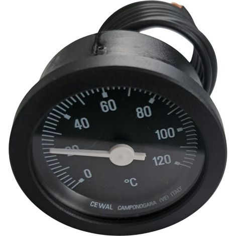 Termometro ad incasso TCC Ø 52 con cassa in acciaio inox