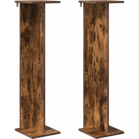 Supporto per piante 2 pz Rovere Fumo 25 x 25,5 x 100,5 cm vidaXL