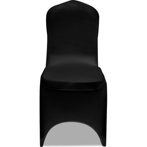 Maison Exclusive - 100 Pz Fodere per Sedie in Tessuto Elasticizzato Nero