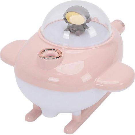 Humidificateur d'air portable rechargeable USB en forme d'avion 220 ml lumières colorées brume silencieuse pour bureau - Roseate (1/5)