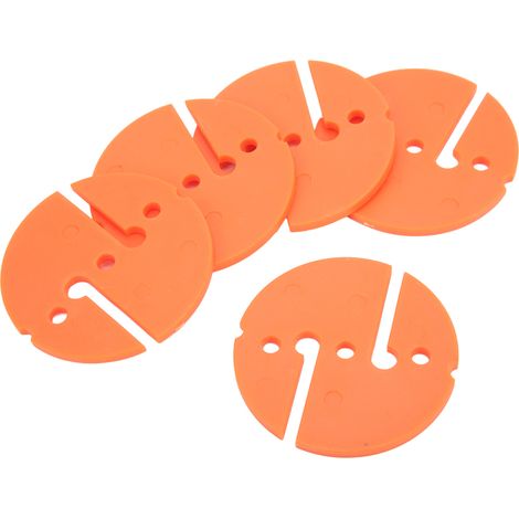 runde, orangefarbene PVC-Tauchleinenmarkierungen für die Unterwassersicherheit (1/5)