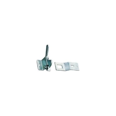 Itar – Loqueteau pour meuble acier – Décor zingué – Longueur 70mm – Largeur 22mm – Platine 40x28x35mm