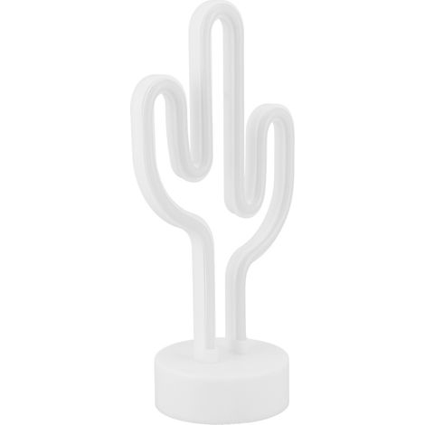 Lumineux Néon LED Forme Cactus Décor Chambre Enfant Panneau Murale USB Piles Portable (1/5)