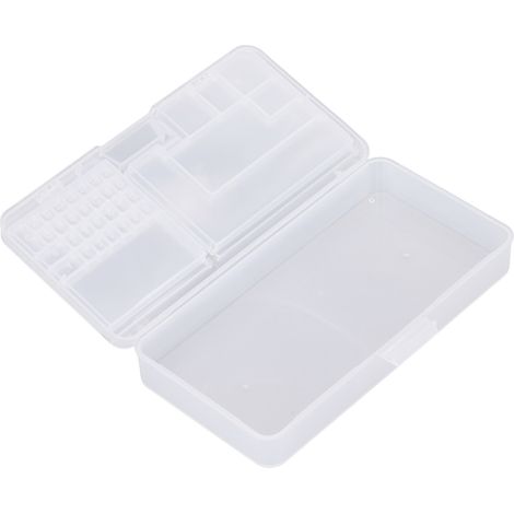 Coffret de 3 Boîtes de Rangement Transparentes pour Vis et Pièces de Réparation, Organiseur de Matériel pour Cartes Mères (1/5)