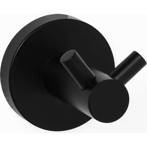 Percha Doble Dual Fix Colección Neo Manillons Torrent - Negro Mate (1/2)