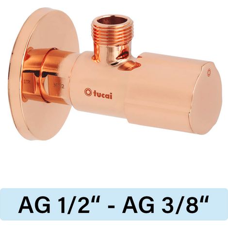 Eckventil Tucai TMM C850 Premium AG/AG  1/2"-3/8" rosegold
