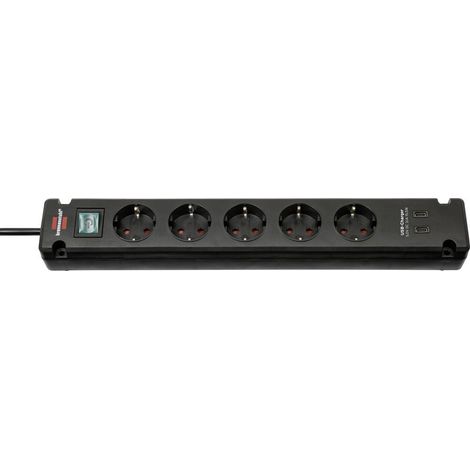 Brennenstuhl 1150660415 Multipresa con interruttore Nero Schuko 1 pz. (1/5)