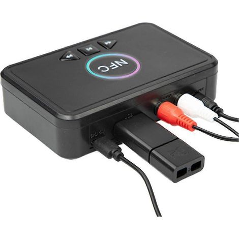NFC-Bluetooth-5.0-Empfänger: Adapter für alte Lautsprecher zu kabellosem AUX-Stereo-Audio für Auto-Headsets