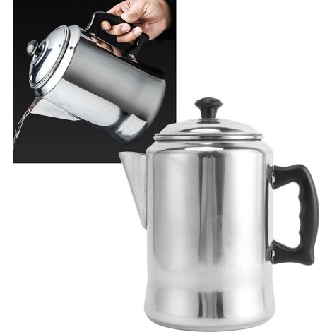 Théière au lait 3L, cafetière, réchaud à thé, théière au lait, réchaud à thé, théière au lait en aluminium (1/5)