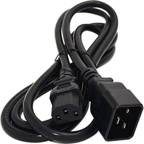 Rallonge de 1,8 m / 5,9 pi pour câble d'alimentation IEC320, adaptateurs C20 mâle vers C13 femelle
