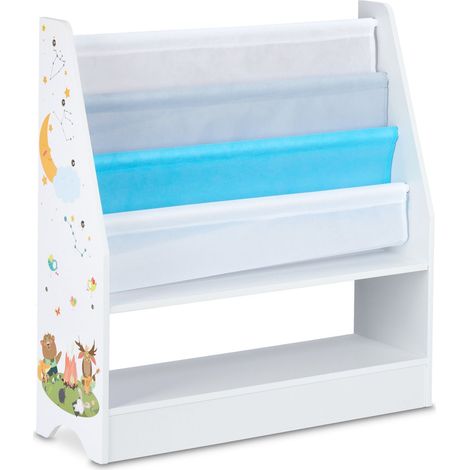 Scaffale portaoggetti per bambini multicolore con 2 scatole 74 x 71 x 23 cm pratico per giocattoli design moderno in truciolato giallo 130008783