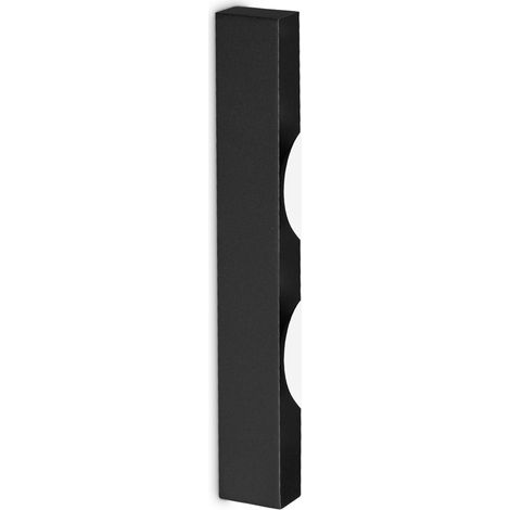 Applique Da Parete Contemporanea Ping Pong Metallo Nero Led 6W 3000K Ip20