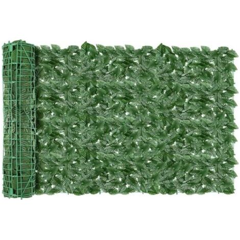 Haie Artificielle 1x3M Brise Vue Exterieur Mur Végétal Clôture Feuilles avec 100 Attaches (1/4)