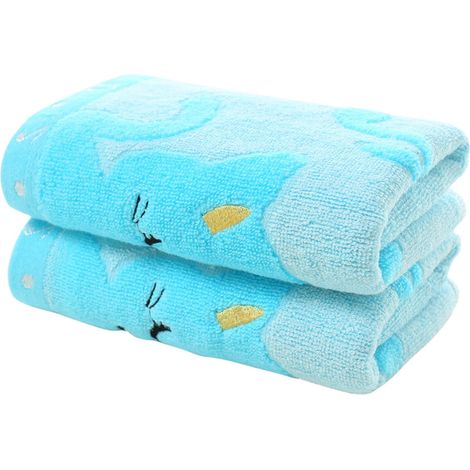 Towel - Washcloth - Cotton - 50 x 25 cm - For Face And Body - Travel And Home Use - 2 Pieces (1/5)