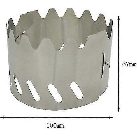 Windschutz aus Titan, 2-in-1, ultraleicht, für Spirituskocher, Camping, Wandern und Rucksackreisen