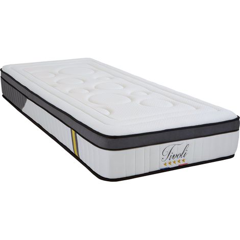 BELLECOUR LITERIE Ensemble TIVOLI 90x200 cm Matelas Mémoire de forme + Protège matelas anti punaise (1/5)
