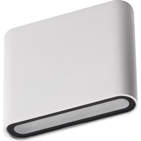 Applique murale LED façade – 8W – Blanc – IP54 – Design rectangulaire (1/5)