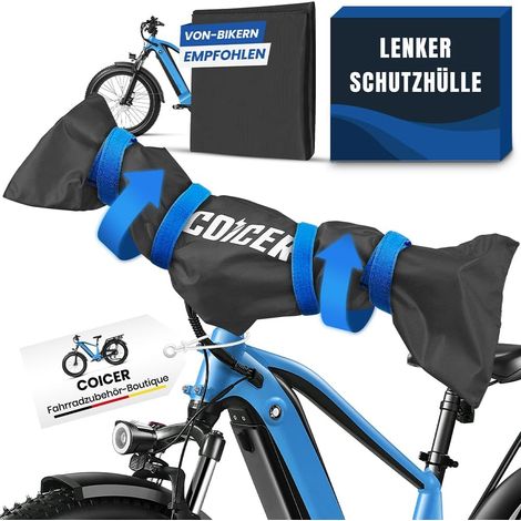 Lot de 2 housses de protection pour guidon de vélo électrique - Protection pour le transport - Accessoires de vélo - Housse de vélo - Imperméable - Résistante à l'humidité et à la poussière (1/5)