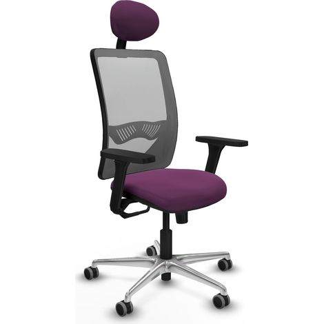 Chaise de bureau piqueras y crespo Zulema gris cuir synthétique (1/2)