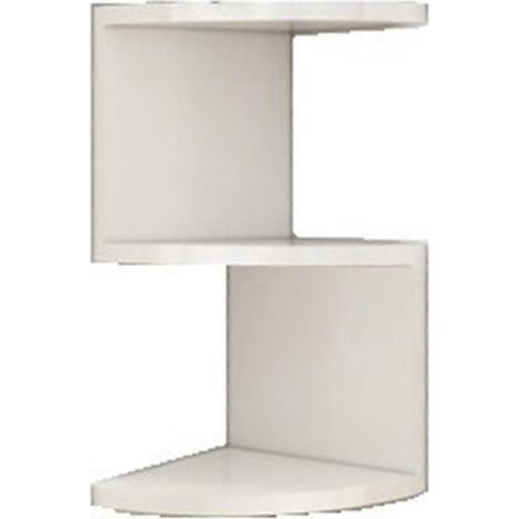Étagère d'angle sans perçage, étagère d'angle pour bibliothèque d'angle, étagère triangulaire de rangement pour armoire de cuisine (1/5)