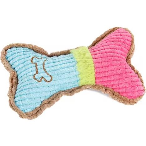 Juguete para perros - Hueso de tela con chirriador - Hueso pequeño con chirriador - Juguete para perros - Cachorro (1/5)