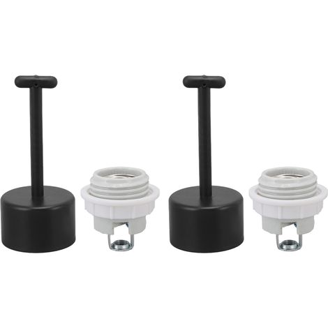 Douille E26 en céramique ignifugée, socle à vis standard pour ampoules à incandescence et LED, porte-ampoule moyen. (1/5)