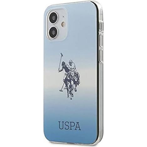 Coque pour iPhone 12 Mini - US Polo - USHCP12SPCDGBL - Bleu - Design Ergonomique - Souple (1/2)