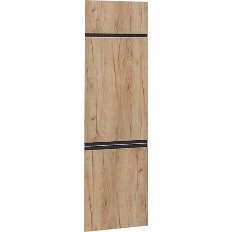 Frente de cocina R-Line, Roble dorado, 59.6 x 196 cm frente de mueble para mueble de integración de frigorífico, Vicco (1/5)
