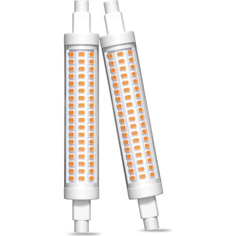 Ampoule LED R7S 118mm 10W, Blanc Chaud 2200K Dimmable Ampoule LED Crayon 118mm pour Le Lampadaire, La Lampe de Table, La Lampe de Chevet (1/5)
