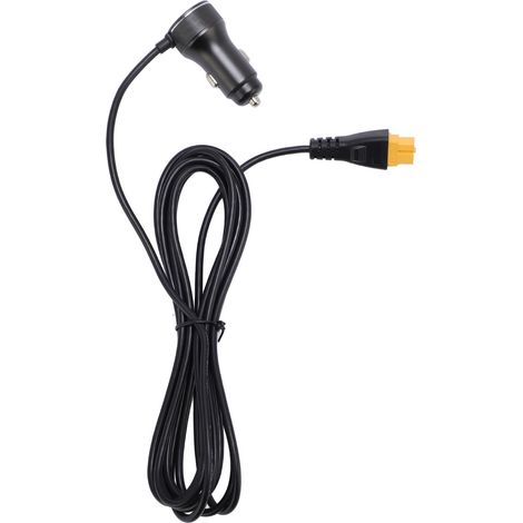 Ortviai Câble d'extension allume-cigare vers connecteur XT60 – 3 m, affichage numérique, 18 AWG, 12-24 V pour véhicules et générateurs solaires (1/5)
