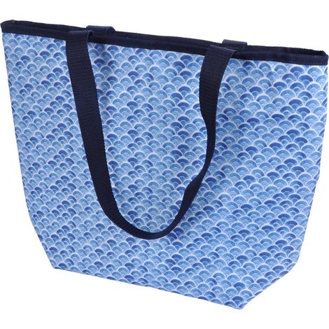 Einkaufstasche BLUE WAVE, mit langen Tragegriffen, 20 L