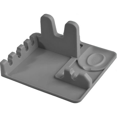 Repose-cuillère et support pour couvercle de casserole en silicone Cozihom pour plan de travail et plaque de cuisson, support pour louche/spatule/cuillère/pince, silicone de qualité alimentaire, résis (1/5)