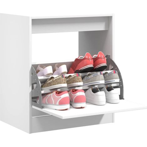 Schuhschrank Weiß 60x42x69 cm Holzwerkstoff