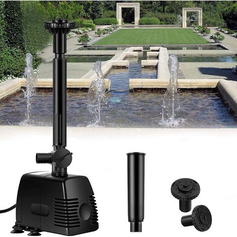 Bomba para fuente, estanque, jardín 1000 L/H 22 W.