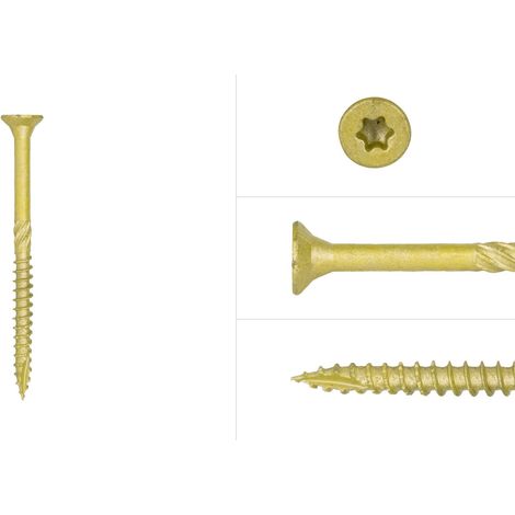 Vis pour panneaux d'aggloméré AR 6 x 80 mm Filetage partiel Torx
