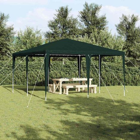 Party-Zelt Grün 400 x 400 x 266 cm Polyethylen und Stahl