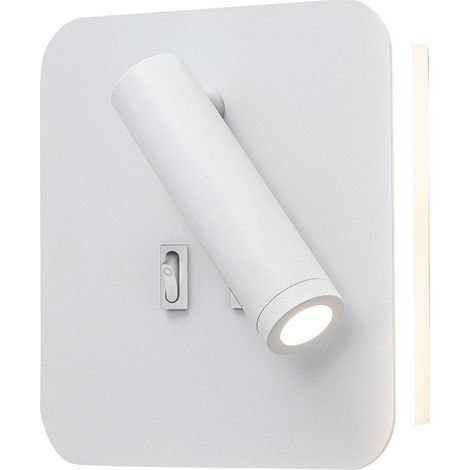 MY WAY - Applique LED 9W orientabile, luce 3000K, finitura Bianco, design moderno in alluminio, ideale per lettura - Rossini Group