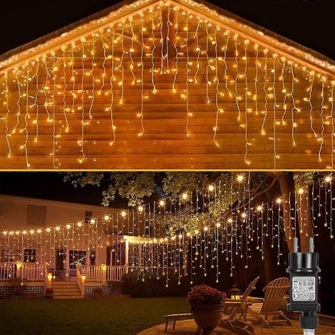 15 m lange LED-Lichterkette, 8 Modi und Timer. Für den Außenbereich geeignet. [GPA] (1/5)