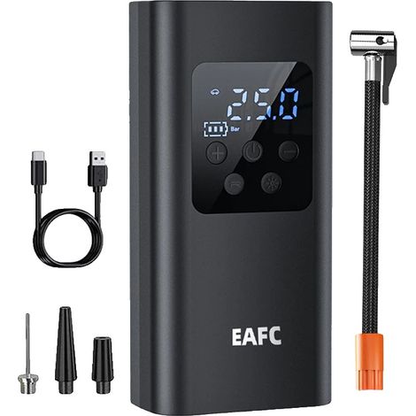 Compresor de neumáticos recargable, con apagado automático, inalámbrico y alimentado por batería. (1/2)