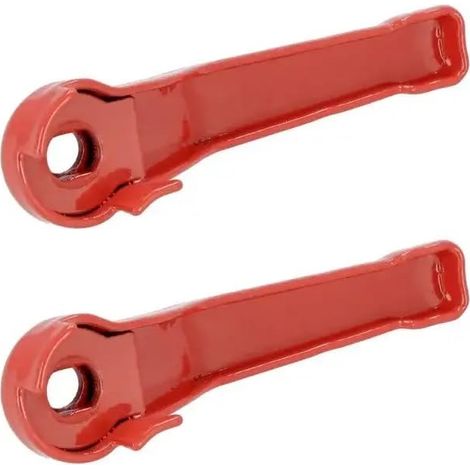cyclingcolors 2x maniglia valvola rubinetto leva sfera rosso acciaio 3/8 (1/2)