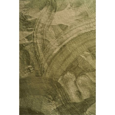 Tapis vert uni très doux antidérapant lavable - 200 x 290 cm (1/5)