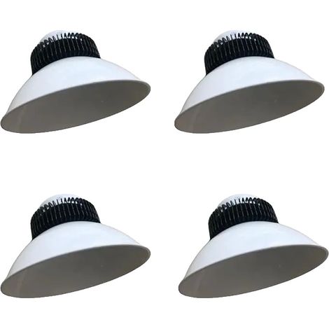 Pendelleuchte, energieeffiziente LED, robuste Aluminiumkonstruktion, 4 Stück, 200 W (1/2)