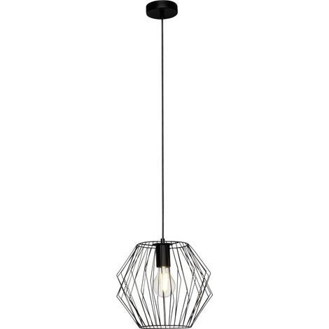 BRILLIANT lampe Noris suspension 28cm noir 1x A60, E27, 60W, lampes normales gf non spécifiées. Convient aux lampes LED Dimmable lors de l'utilisation de lampes appropriées (1/2)