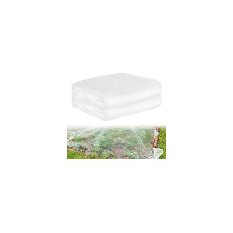 Rete antizanzare 3m x 10m a maglia fine, rotolo di rete da giardino ritagliabile per giardino, balcone, orto e coltivazione (bianca) - Crezuo